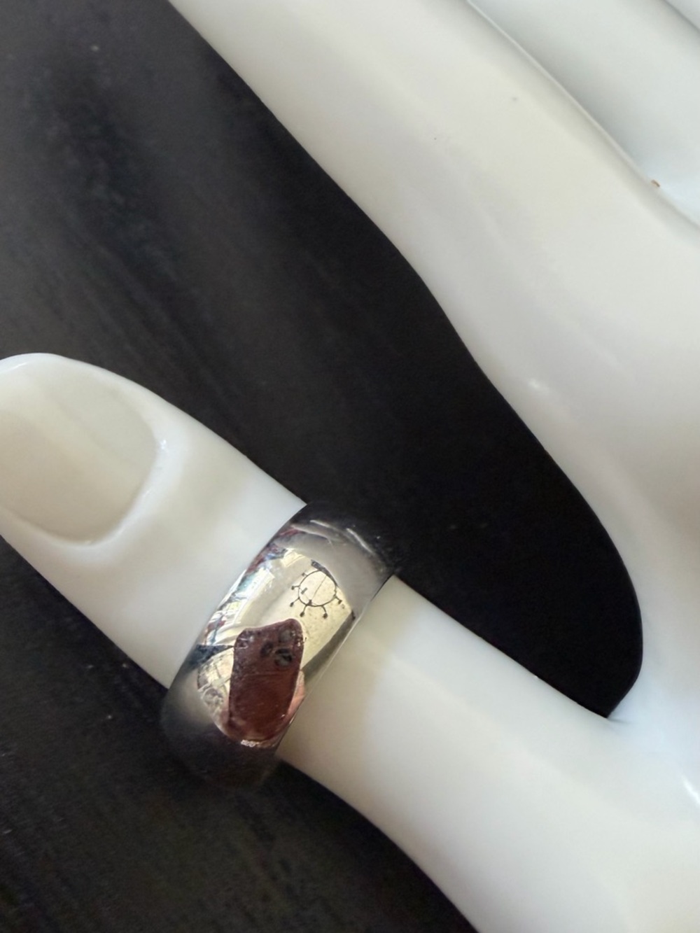 Polished Silver Men's or Women’s Comfort Band Ring - Silver tone 9